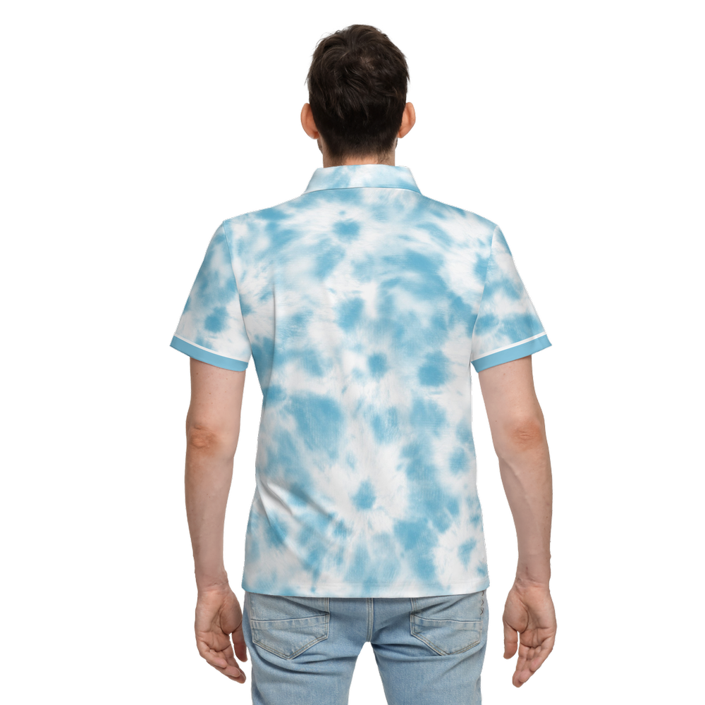 Blue and White Tie Die